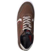 s.Oliver Sneaker 5-13602-38-805 with Soft Foam - Leather - cognac brown Men